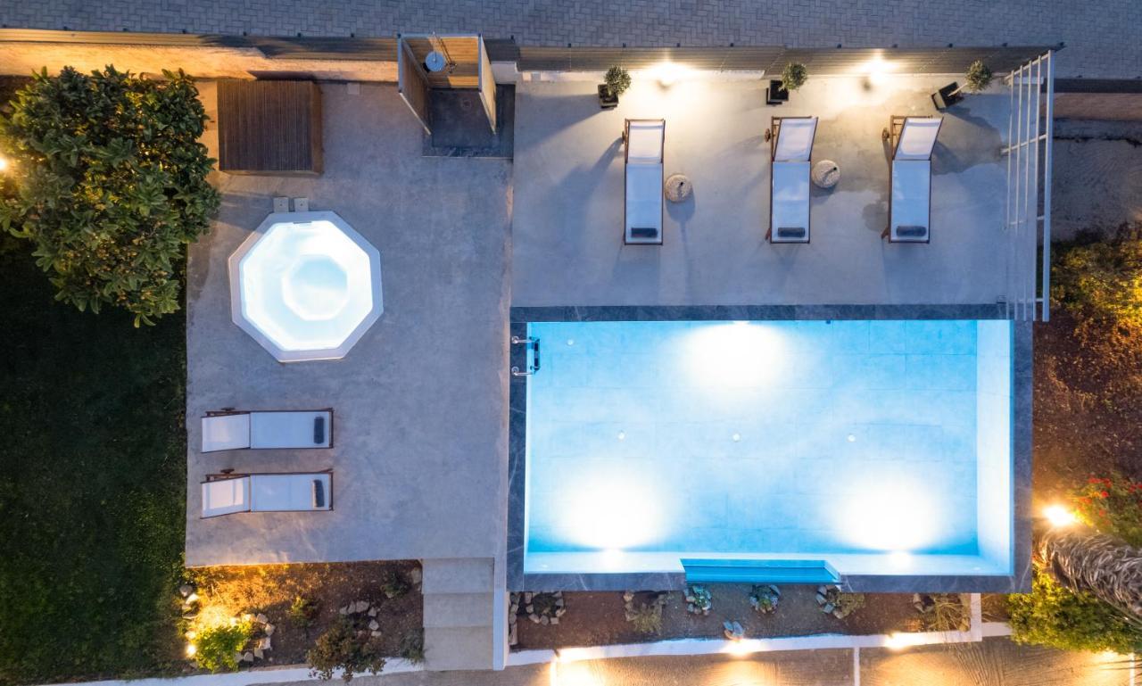 Queen'S Gem Luxury Villa - Heated Jacuzzi & Pool Hersonissos  Exteriér fotografie
