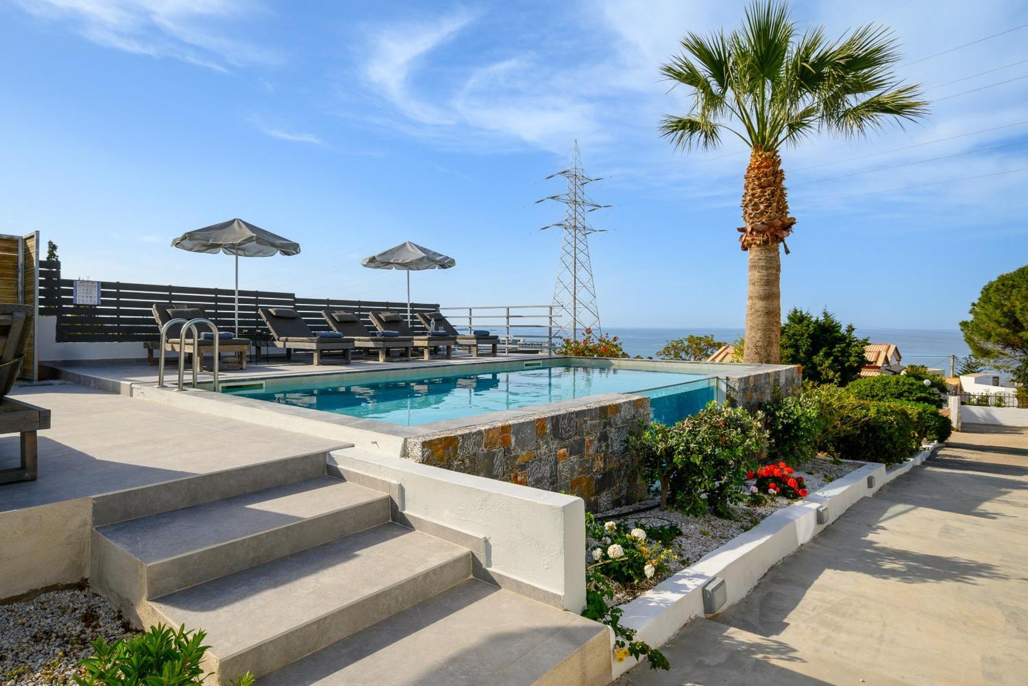 Queen'S Gem Luxury Villa - Heated Jacuzzi & Pool Hersonissos  Exteriér fotografie