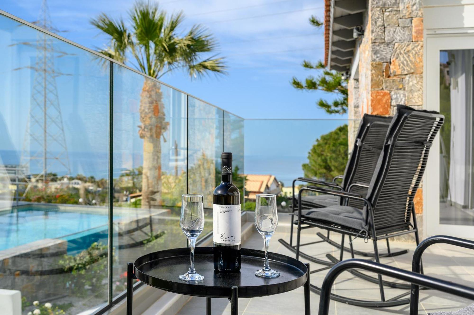 Queen'S Gem Luxury Villa - Heated Jacuzzi & Pool Hersonissos  Exteriér fotografie