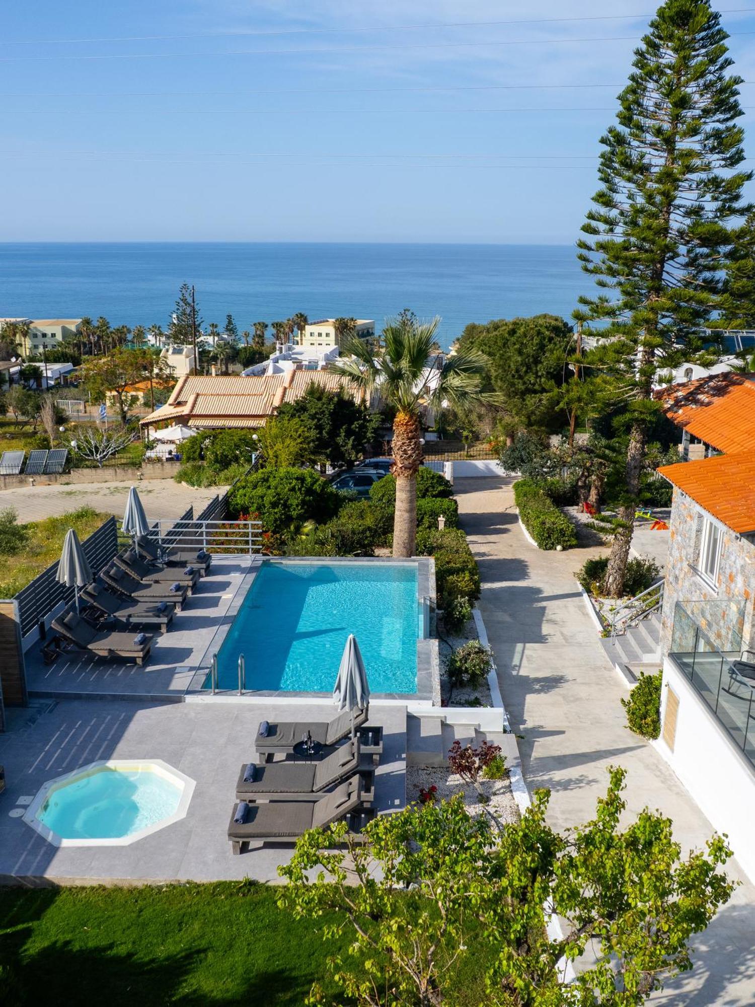 Queen'S Gem Luxury Villa - Heated Jacuzzi & Pool Hersonissos  Exteriér fotografie