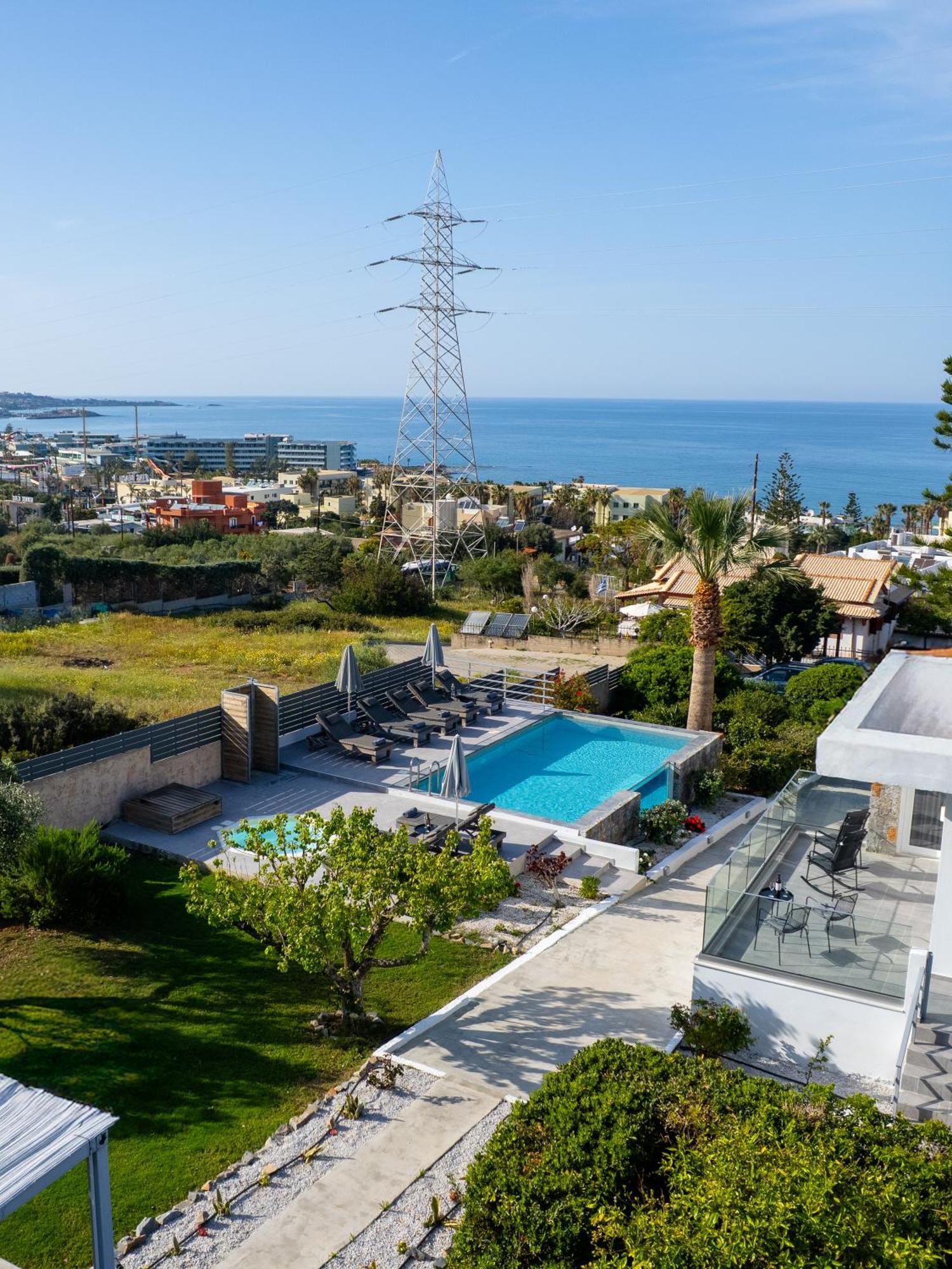 Queen'S Gem Luxury Villa - Heated Jacuzzi & Pool Hersonissos  Exteriér fotografie